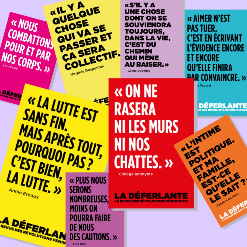 Collection de 8 stickers de punchlines à retrouver dans La Déferlante