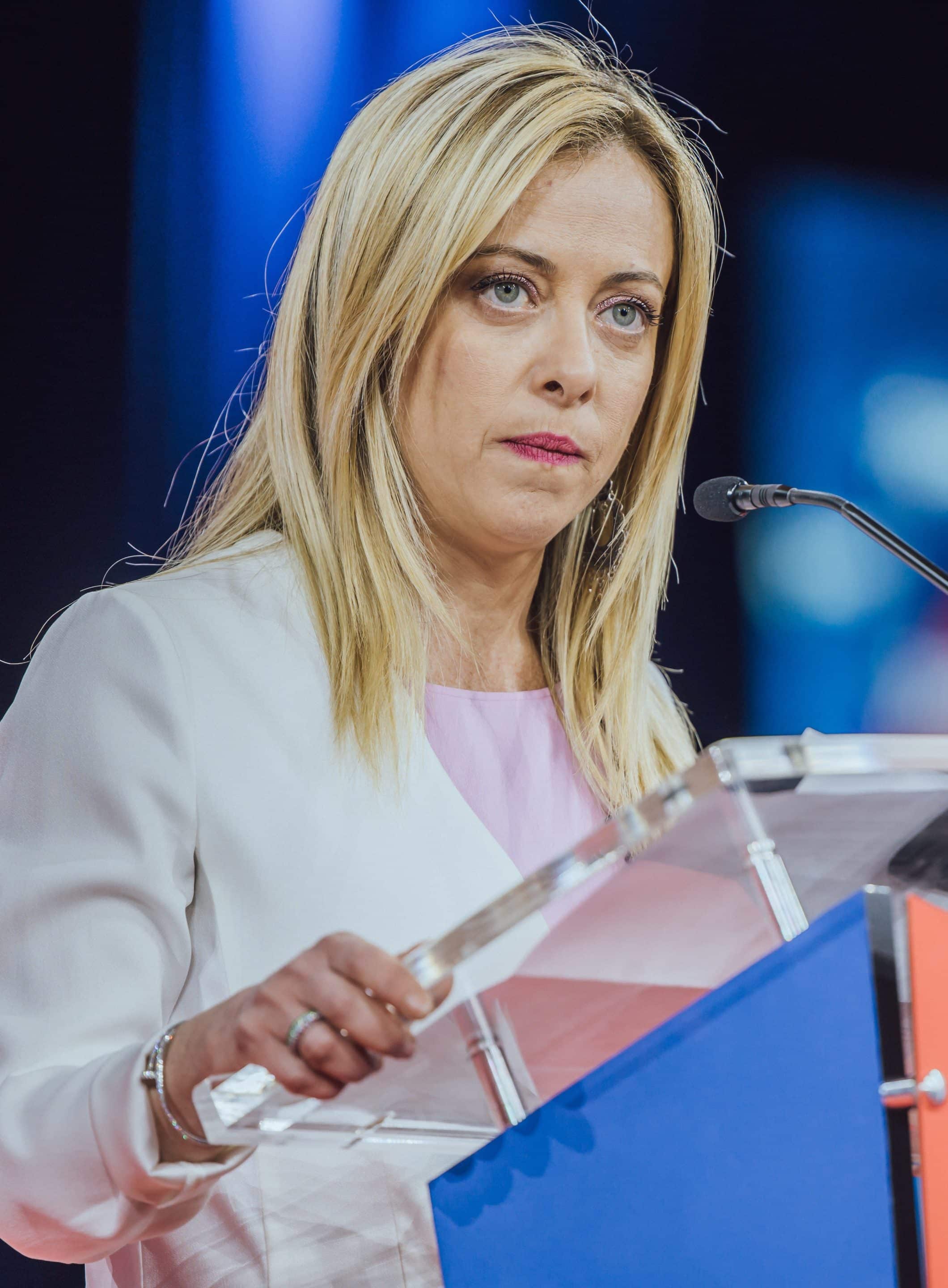 Giorgia Meloni, la candidate du parti d'extrême droite Fratelli d'Italia, a pris la présidence du Conseil italien le 22 octobre dernier.