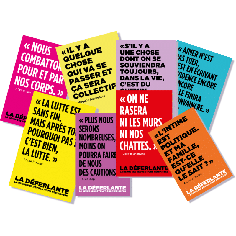 La Déferlante - 8 stickers collectors des meilleurs punchlines publiées dans La Déferlante