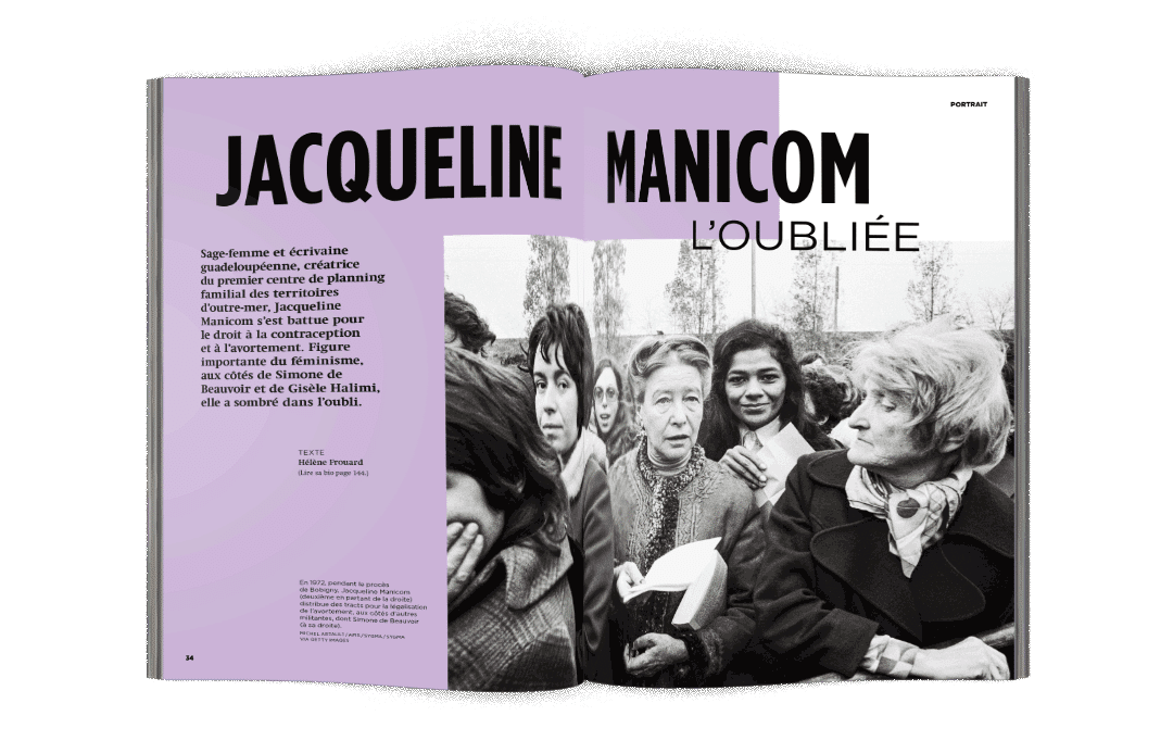 Mock-up Portrait signée Hélène Frouard « Jacqueline Manicom : l'oubliée » - La Déferlante 12