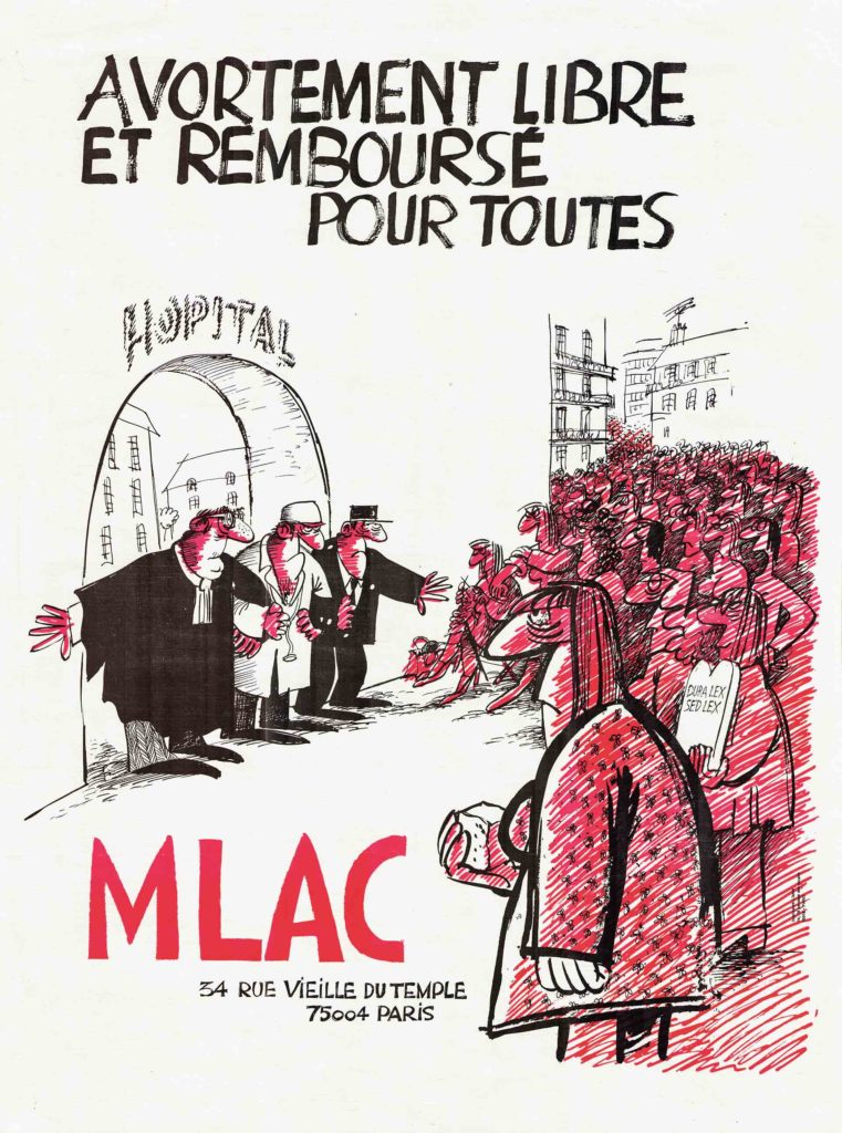 Affiche du Mlac dessinée par Claire Bretécher, 1975. VILLE DE PARIS / BIBLIOTHÈQUE MARGUERITE DURAND