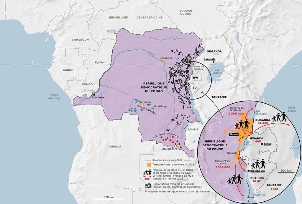 Carte du conflit en RDC
